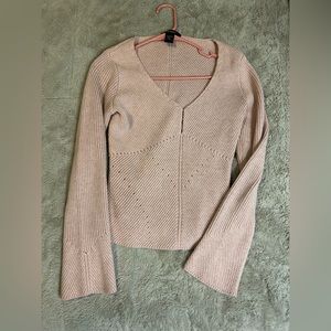 Vintage express bell sleeve crotchet blouse.